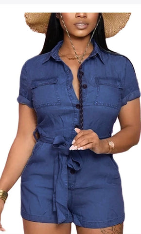 Denim  romper